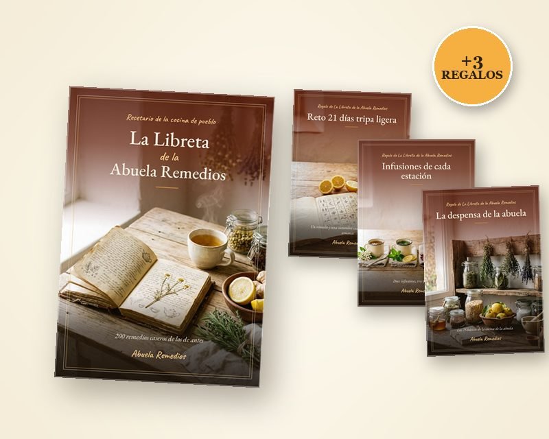 La Libreta de la Abuela Remedios y sus tres regalos: Reto 21 días tripa ligera, Infusiones de cada estación y La despensa de la abuela